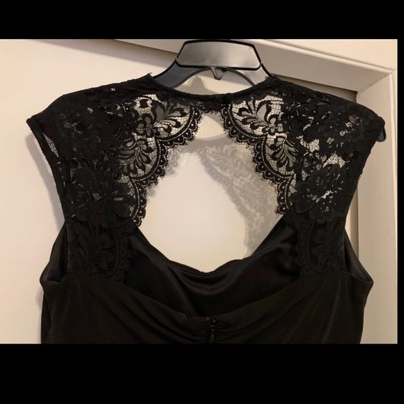 Xscape - Black Lace Dress Size 10 - Picture 4 of 4